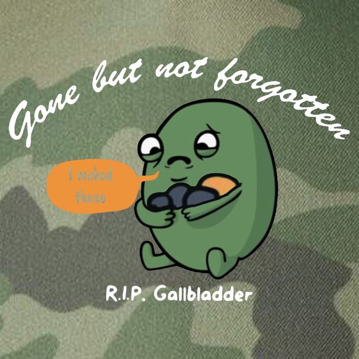 Gone But Not Forgotten RIP Gallbladder Legacy Tie Dye Trucker Hat