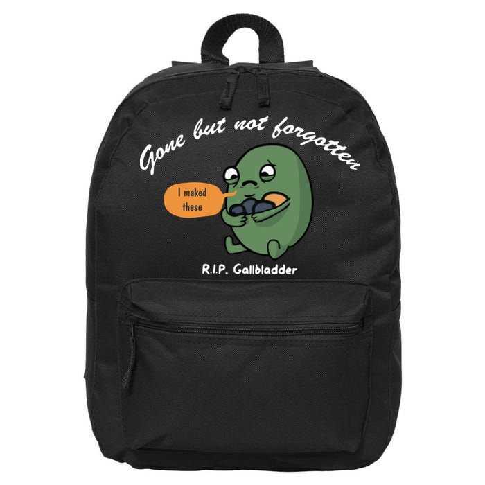 Gone But Not Forgotten RIP Gallbladder 16 in Basic Backpack