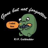 Gone But Not Forgotten RIP Gallbladder 16 in Basic Backpack