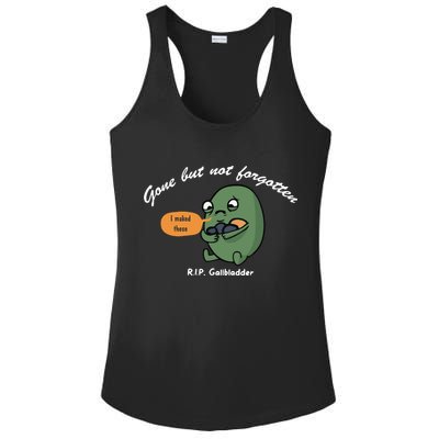 Gone But Not Forgotten RIP Gallbladder Ladies PosiCharge Competitor Racerback Tank