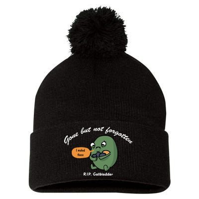 Gone But Not Forgotten RIP Gallbladder Pom Pom 12in Knit Beanie