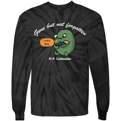 Gone But Not Forgotten RIP Gallbladder Tie-Dye Long Sleeve Shirt