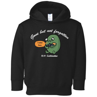 Gone But Not Forgotten RIP Gallbladder Toddler Hoodie