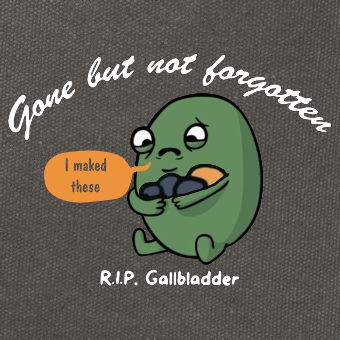 Gone But Not Forgotten RIP Gallbladder Cotton Canvas Backpack