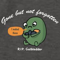 Gone But Not Forgotten RIP Gallbladder Vector Backpack