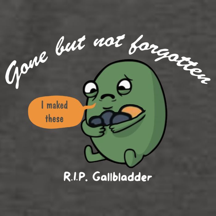 Gone But Not Forgotten RIP Gallbladder Vector Backpack