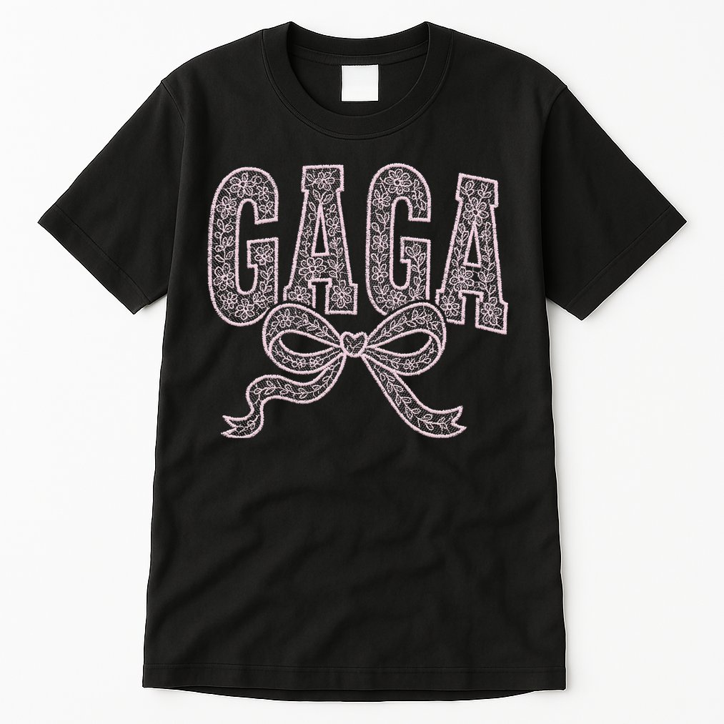 Grandma Blessed Nana Gigi Lace Coquette Mothers Day Gaga Tall T-Shirt