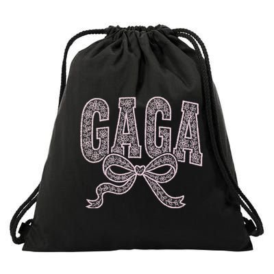 Grandma Blessed Nana Gigi Lace Coquette Mothers Day Gaga Drawstring Bag