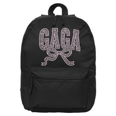 Grandma Blessed Nana Gigi Lace Coquette Mothers Day Gaga 16 in Basic Backpack