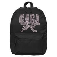 Grandma Blessed Nana Gigi Lace Coquette Mothers Day Gaga 16 in Basic Backpack