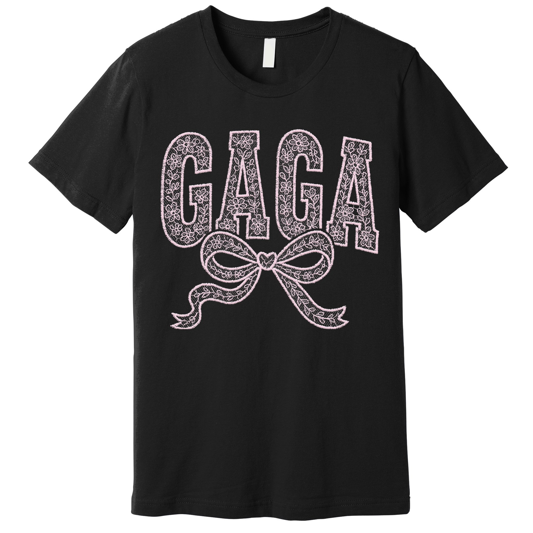 Grandma Blessed Nana Gigi Lace Coquette Mothers Day Gaga Premium T-Shirt
