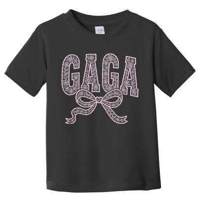 Grandma Blessed Nana Gigi Lace Coquette Mothers Day Gaga Toddler T-Shirt