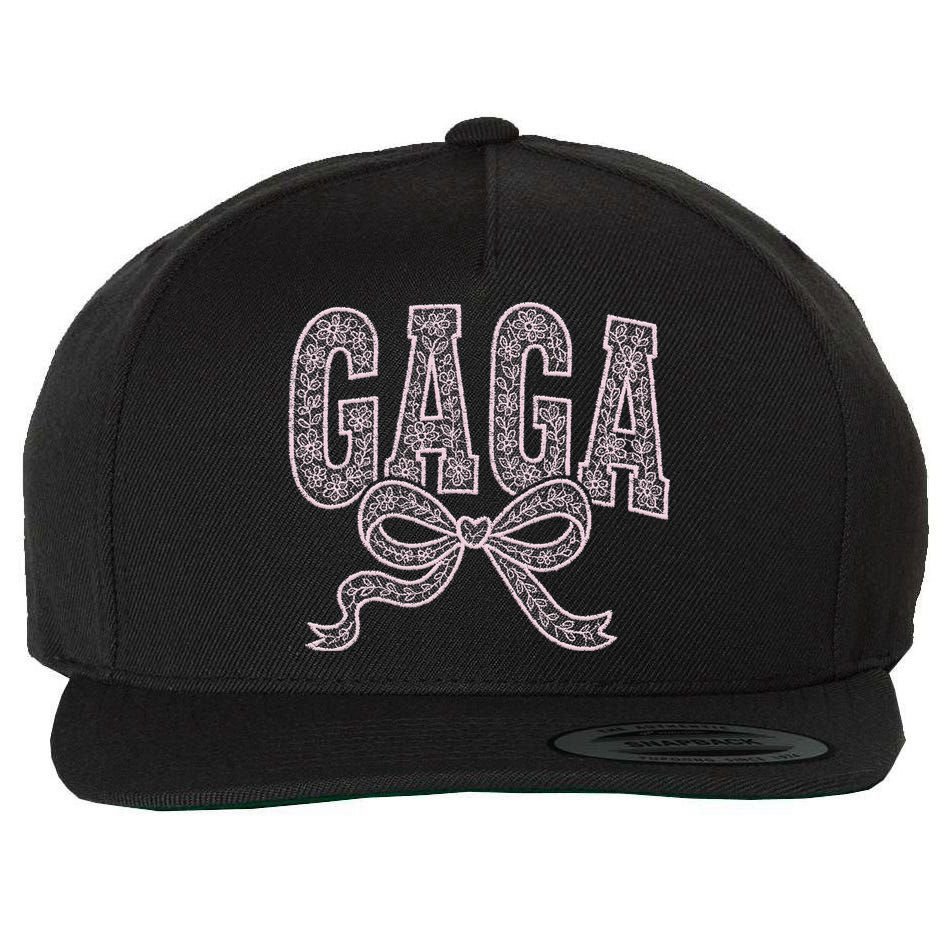 Grandma Blessed Nana Gigi Lace Coquette Mothers Day Gaga Wool Snapback Cap