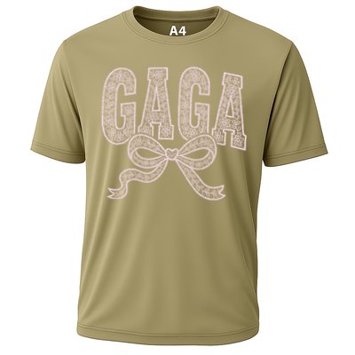 Grandma Blessed Nana Gigi Lace Coquette Mothers Day Gaga Cooling Performance Crew T-Shirt