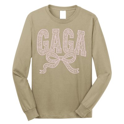 Grandma Blessed Nana Gigi Lace Coquette Mothers Day Gaga Long Sleeve Shirt