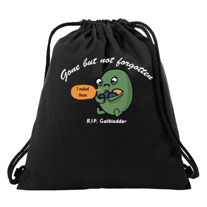 Gone But Not Forgotten RIP Gallbladder Drawstring Bag