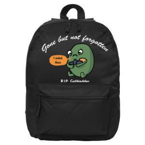 Gone But Not Forgotten RIP Gallbladder 16 in Basic Backpack