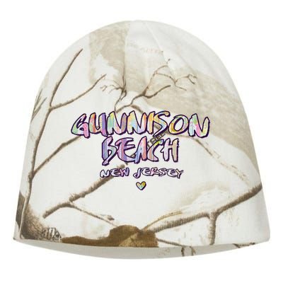 Gunnison Beach New Jersey Gunnison Beach Nj Watercolor Kati - Camo Knit Beanie