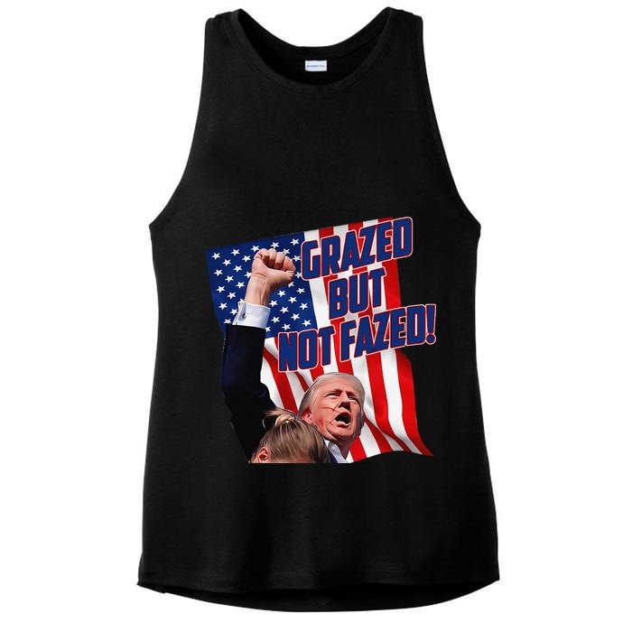 Grazed But Not Fazed! Ladies PosiCharge Tri-Blend Wicking Tank