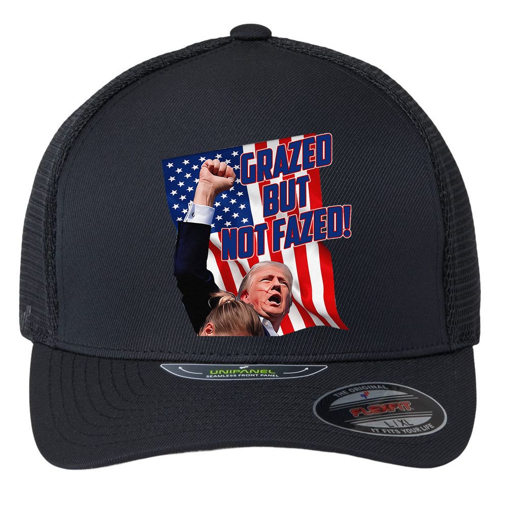 Grazed But Not Fazed! Flexfit Unipanel Trucker Cap
