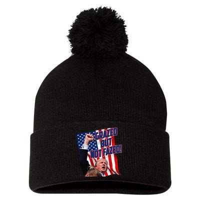 Grazed But Not Fazed! Pom Pom 12in Knit Beanie