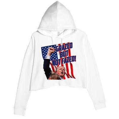 Grazed But Not Fazed! Crop Fleece Hoodie