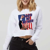 Grazed But Not Fazed! Cropped Pullover Crew