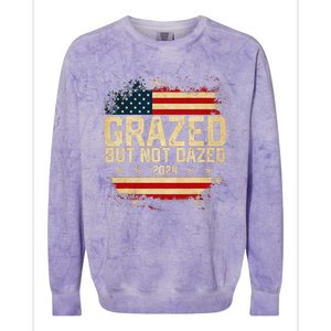 Grazed But Not Dazed 2024 Election Supporter Colorblast Crewneck Sweatshirt