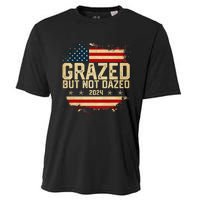 Grazed But Not Dazed 2024 Election Supporter Cooling Performance Crew T-Shirt