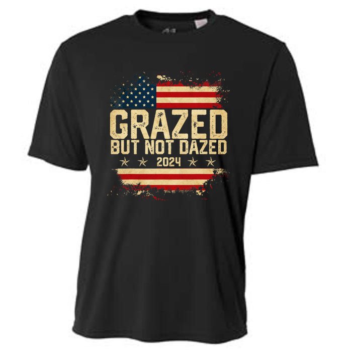 Grazed But Not Dazed 2024 Election Supporter Cooling Performance Crew T-Shirt