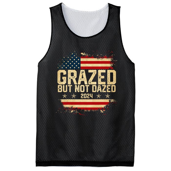 Grazed But Not Dazed 2024 Election Supporter Mesh Reversible Basketball Jersey Tank