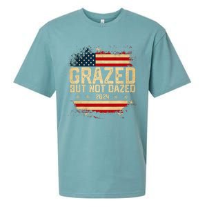 Grazed But Not Dazed 2024 Election Supporter Sueded Cloud Jersey T-Shirt