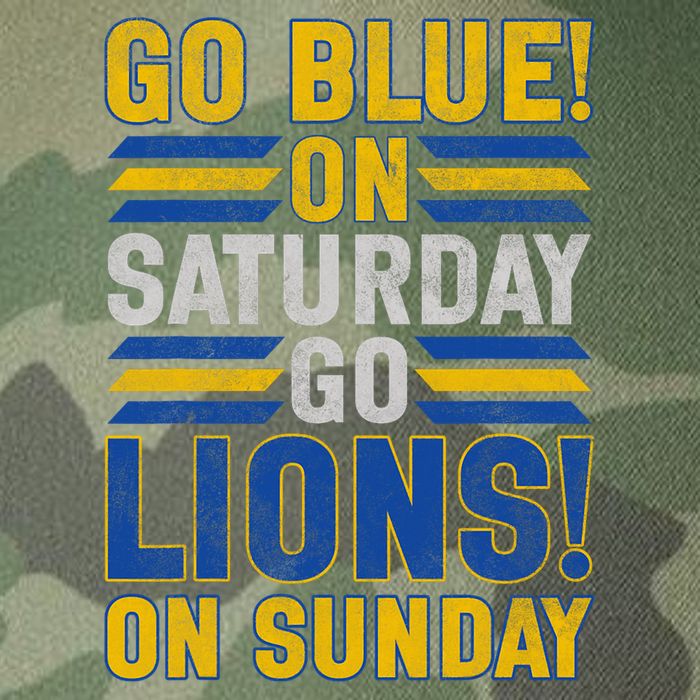 Go Blue On Saturday Go Lion On Sunday Legacy Tie Dye Trucker Hat