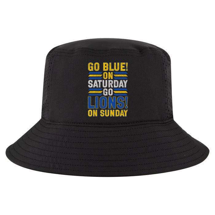 Go Blue On Saturday Go Lion On Sunday Cool Comfort Performance Bucket Hat