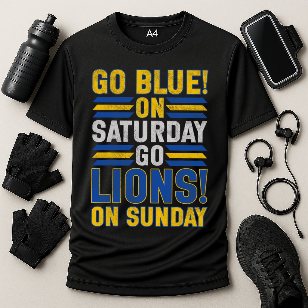 Go Blue On Saturday Go Lion On Sunday Performance Shirt