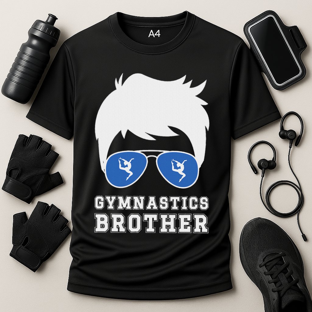 Gymnastics Brother Of A Gymnast Brother Cooling Performance Crew T-Shirt