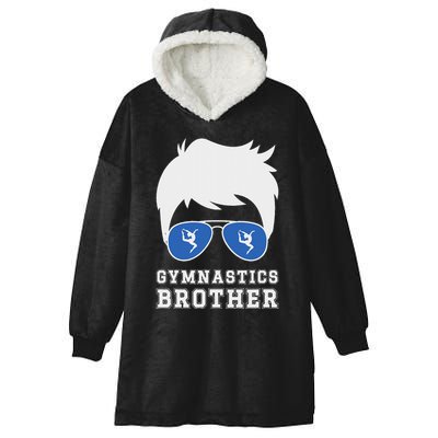 Gymnastics Brother Of A Gymnast Brother Hooded Wearable Blanket