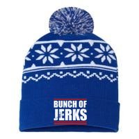 Great Bunch Of Jerks Hockey Funny Gift USA-Made Snowflake Beanie