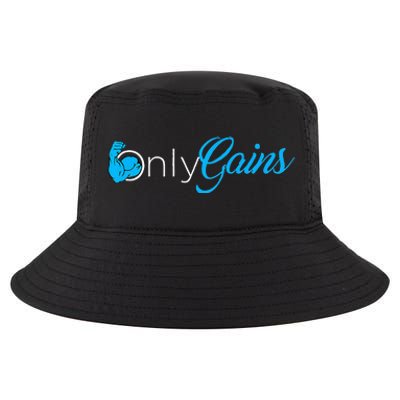 Gym Bodybuilder Only Gainz Only Gains Cool Comfort Performance Bucket Hat