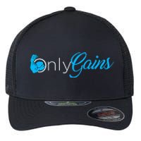 Gym Bodybuilder Only Gainz Only Gains Flexfit Unipanel Trucker Cap