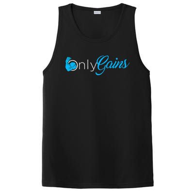 Gym Bodybuilder Only Gainz Only Gains PosiCharge Competitor Tank