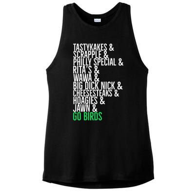 Go Birds. (Only Philly People Understand) Ladies PosiCharge Tri-Blend Wicking Tank