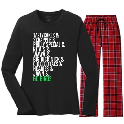 Go Birds. (Only Philly People Understand) Women's Long Sleeve Flannel Pajama Set 