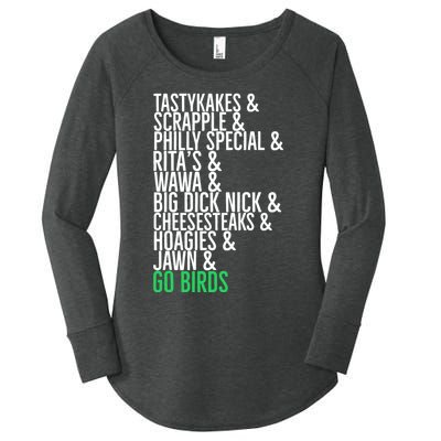 Go Birds. (Only Philly People Understand) Women's Perfect Tri Tunic Long Sleeve Shirt