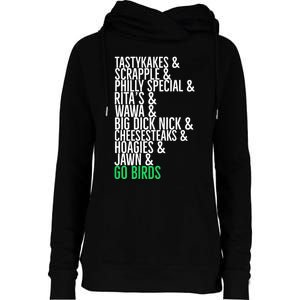 Go Birds. (Only Philly People Understand) Womens Funnel Neck Pullover Hood