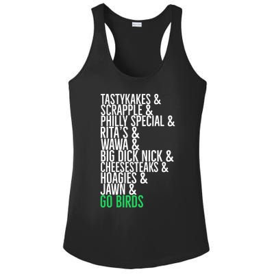 Go Birds. (Only Philly People Understand) Ladies PosiCharge Competitor Racerback Tank