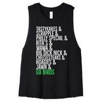 Go Birds. (Only Philly People Understand) Women's Racerback Cropped Tank