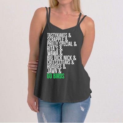 Go Birds. (Only Philly People Understand) Women's Strappy Tank