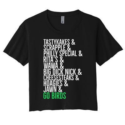 Go Birds. (Only Philly People Understand) Women's Crop Top Tee