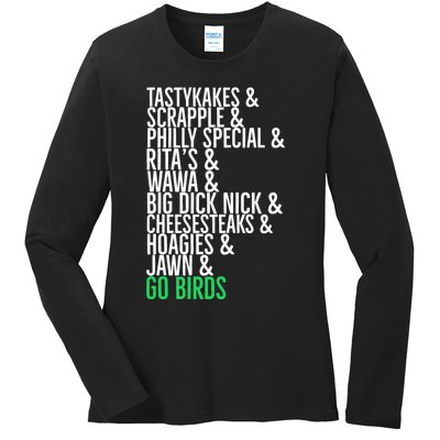 Go Birds. (Only Philly People Understand) Ladies Long Sleeve Shirt